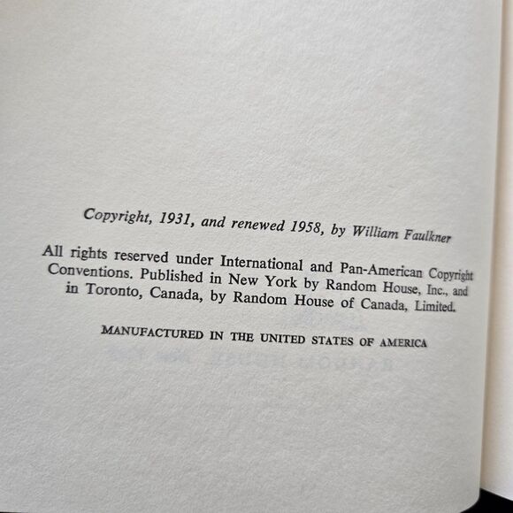 Sanctuary By William Faulkner; 1958 - Picture 3 of 6